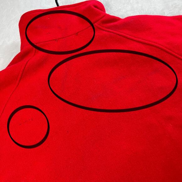 Woolrich Vintage Sherpa Lined Red Wool Bomber Jacket men’s size XL USA Made - Picture 9 of 9